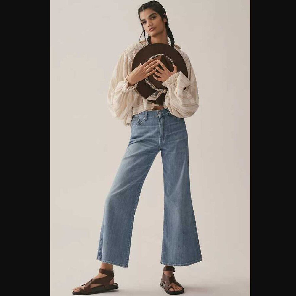 New 26 7 For All Mankind (from Anthropologie) Lotta wide-leg jeans Charleston